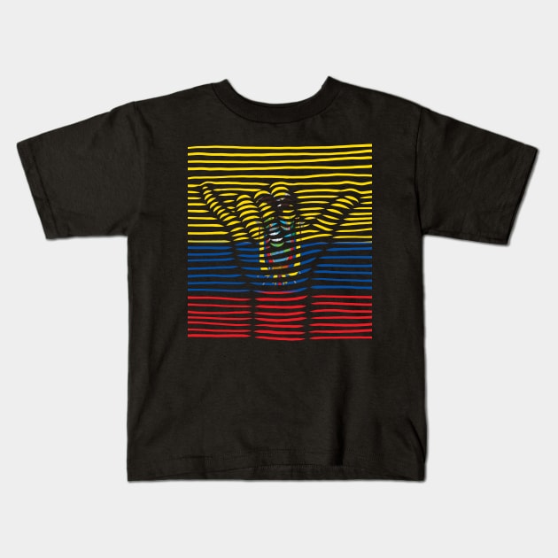 Ecuador Proud Flag, Ecuador gift heritage, Ecuadorian girl Boy Friend Ecuatoriano Kids T-Shirt by JayD World